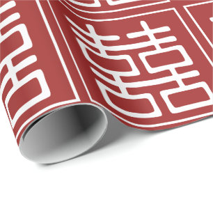 Papier Cadeau Double Mariage chinois