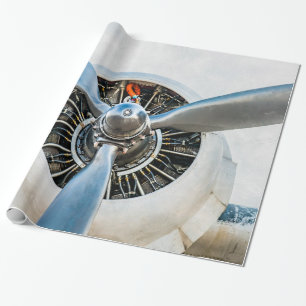 Papier Cadeau Douglas DC-3 Aircraft. Hélice