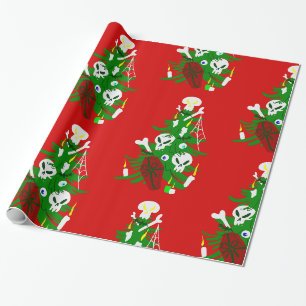 Papier Cadeau douloureux cercueil de Noël