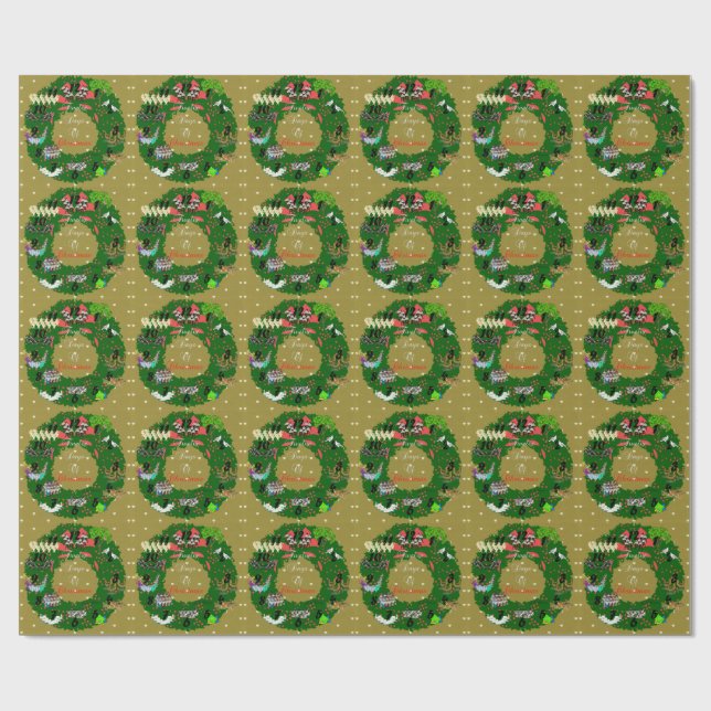 Papier Cadeau Douze jours de Noël (Plat)