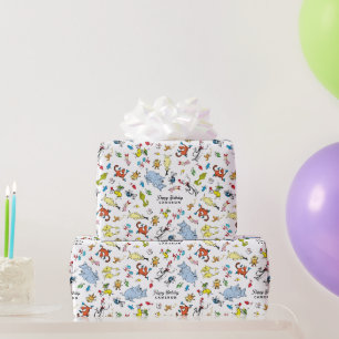 Papier Cadeau Dr. Seuss Character Confetti   ANNIVERSAIRE DE ENF