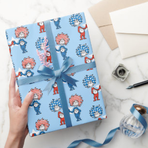 Papier Cadeau Dr. Seuss   Chose Un Chose Deux Graphique Patrioti