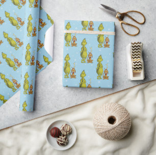 Papier Cadeau Dr. Seuss Grinch Hiver Anniversaire