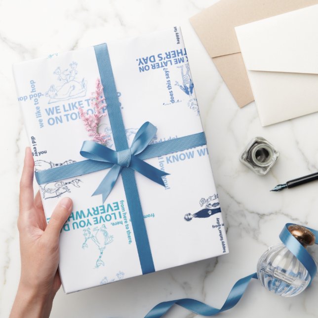 Papier Cadeau Dr Seuss | Motif de devis Fête des pères (Cadeaux)