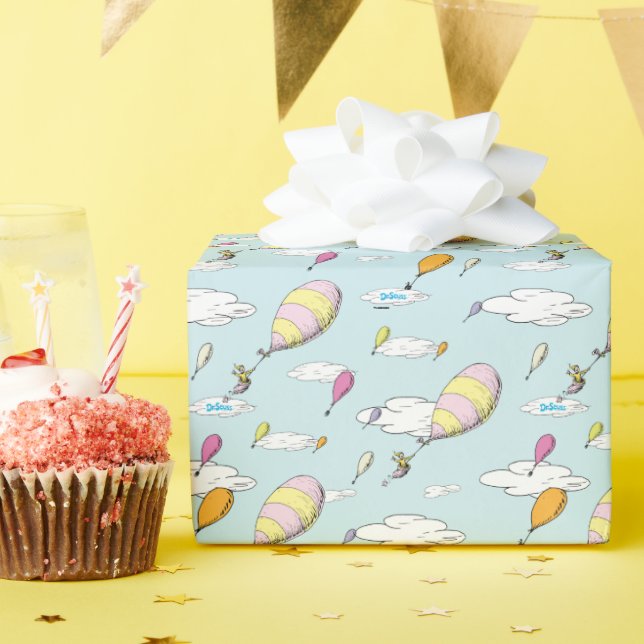 Papier Cadeau Dr Seuss | Oh, les endroits où vous irez ! (Fête d'anniversaire)