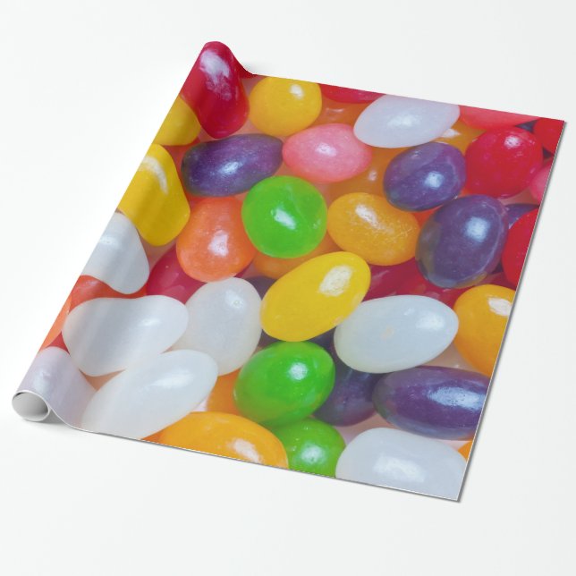 Papier Cadeau Dragées à la gelée de sucre - arrière - plan (Déroulé)