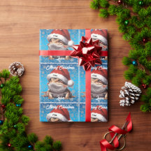 Dragon à seins mignons et chapeau de Santa