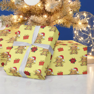 Papier Cadeau Dragon Christmas Winter Animaux Dragon Holiday