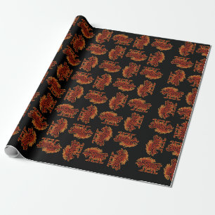 Papier Cadeau Dragon des morts-vivants