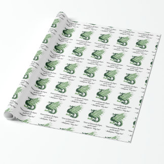 Papier Cadeau Dragon et sa colère Shakespeare King Lear Dessin