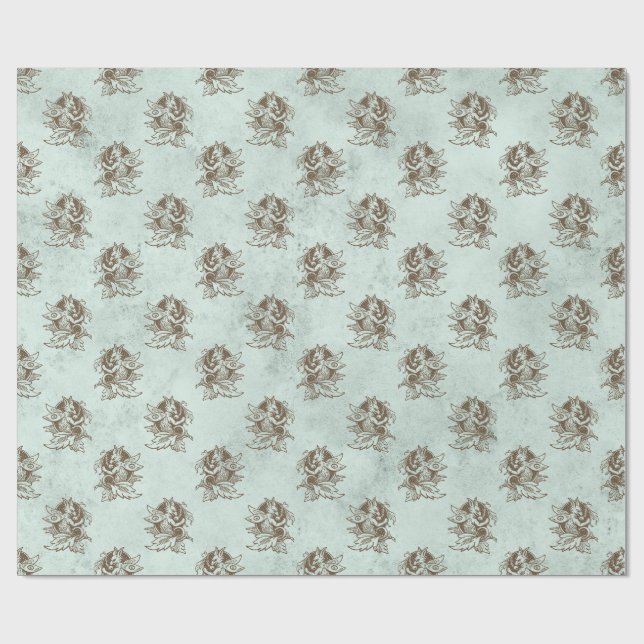 Papier Cadeau Dragon mythique (Plat)