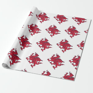 Papier Cadeau Dragon rouge de Welsh//Wales