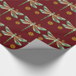 Papier Cadeau Dragonfly Elegant Jewel 2 Folk Art