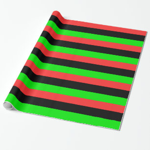 Papier Cadeau Drapeau afro-américain totalement