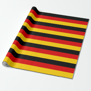 Papier Cadeau Drapeau allemand Black Red Gold 2" Bandes pour boî