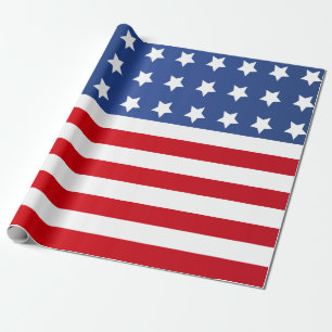 Papier Cadeau Drapeau américain de bannière étoilée