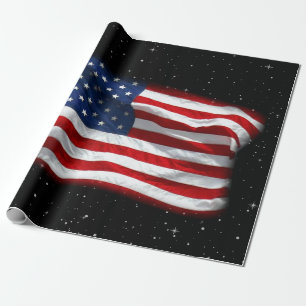 Papier Cadeau Drapeau américain patriotique États-Unis