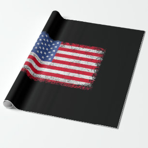 Papier Cadeau Drapeau Américain Patriotique Pour Hommes Femmes E