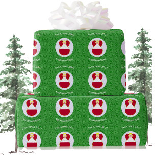 Papier Cadeau Drapeau autrichien Ange de Noël personnalisé