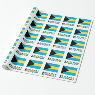 Papier Cadeau Drapeau bahamien et cadeau pour toutes occasions a