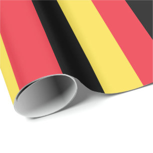Papier Cadeau Drapeau belge patriotique