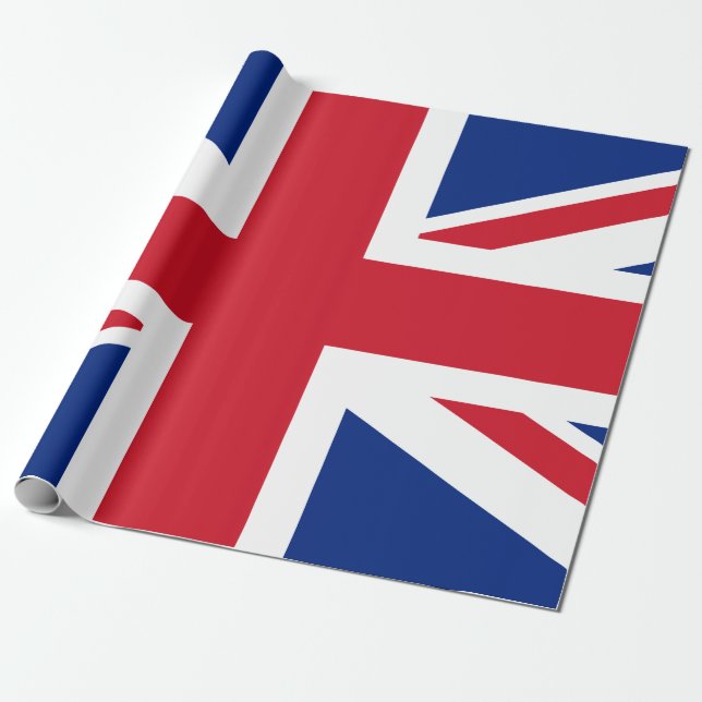 Papier Cadeau Drapeau britannique Union Jack (Déroulé)