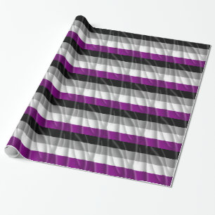Papier Cadeau DRAPEAU DE FIERTE ASEXUELLE À MOTIF ONDULÉ -.png