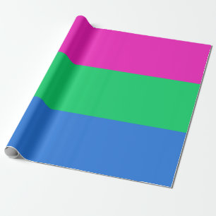Papier Cadeau Drapeau de fierté polysexuelle