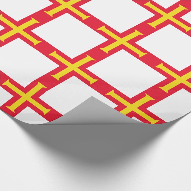 Papier Cadeau Drapeau de Guernesey (Coin)