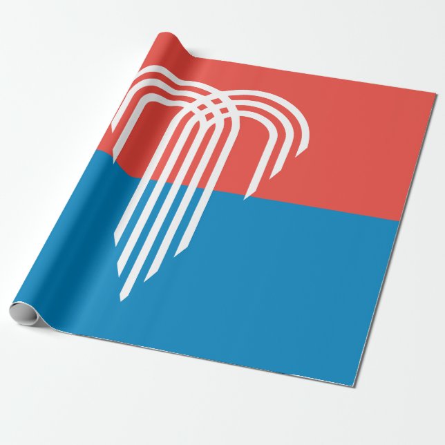 Papier Cadeau Drapeau de Kansas City (Missouri) (Déroulé)