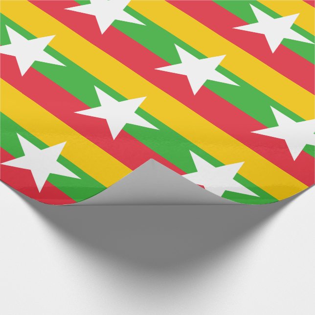 Papier Cadeau Drapeau de la Birmanie (Coin)