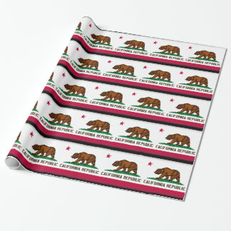 Papier Cadeau Drapeau de la Californie