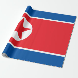 Papier Cadeau Drapeau de la Corée du Nord (RPDC)