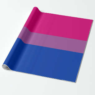 Papier Cadeau Drapeau de la fierté bisexuelle