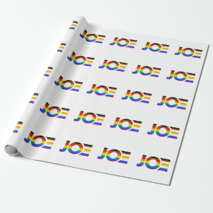 Papier Cadeau Drapeau de la Fierté Inclusive Joe LGBTQ