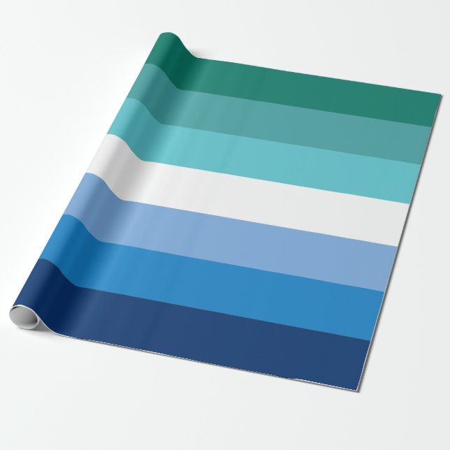 Papier Cadeau Drapeau de la fierté masculine gay (Déroulé)
