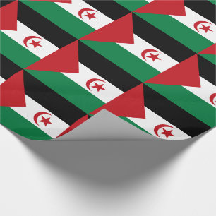 Papier Cadeau Drapeau de la République arabe sahraouie démocrati