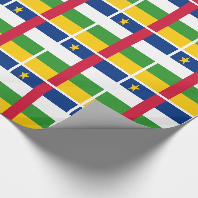 Papier Cadeau Drapeau de la République centrafricaine (Coin)