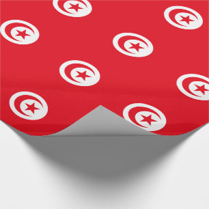 Papier Cadeau Drapeau de la Tunisie