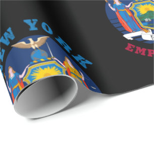 PAPIER CADEAU DRAPEAU DE L'ÉTAT DE NEW YORK