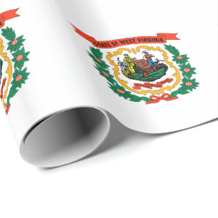 Papier Cadeau Drapeau de l'État de Virginie occidentale