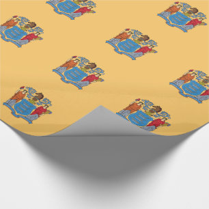 Papier Cadeau Drapeau de l'État du New Jersey
