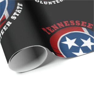 PAPIER CADEAU DRAPEAU DE L'ÉTAT VOLONTAIRE DU TENNESSEE
