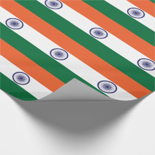 Papier Cadeau Drapeau de l'Inde