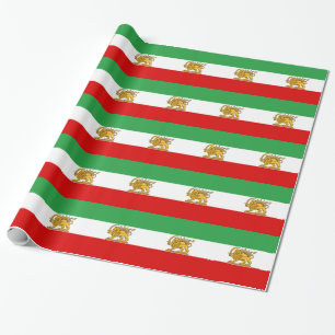 Papier Cadeau Drapeau de Perse/de Iran (1964-1980)