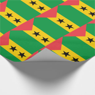 Papier Cadeau Drapeau de Sao Tomé-et-Principe