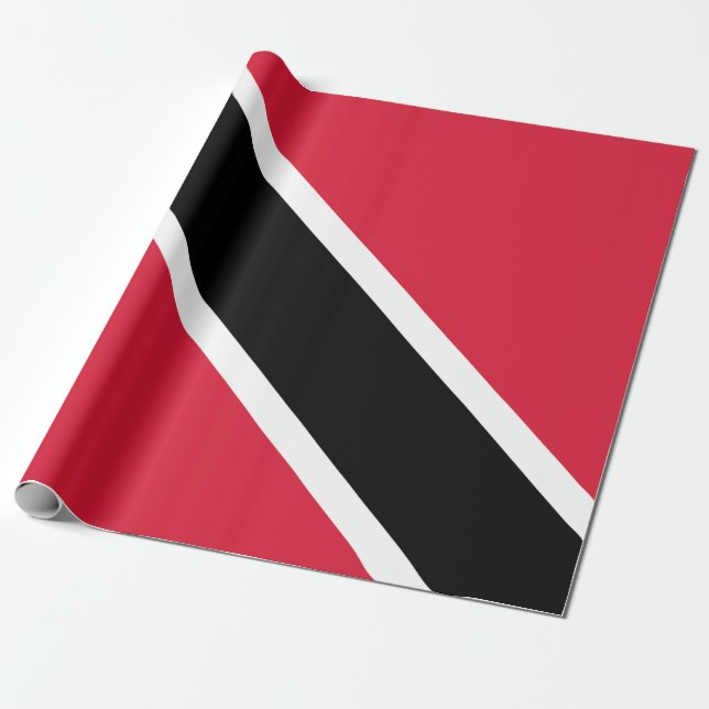 Papier Cadeau Drapeau de Trinité-et-Tobago (Déroulé)