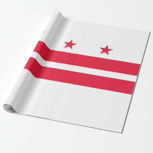 Papier Cadeau Drapeau de Washington D.C. (District de Columbia)