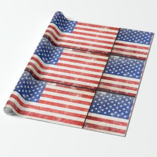 Papier Cadeau Drapeau des Etats-Unis
