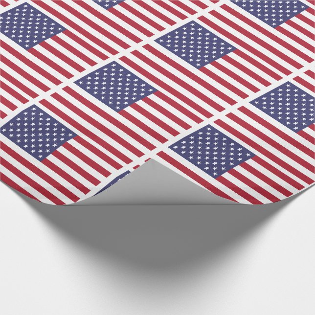 Papier Cadeau Drapeau des États-Unis (Coin)
